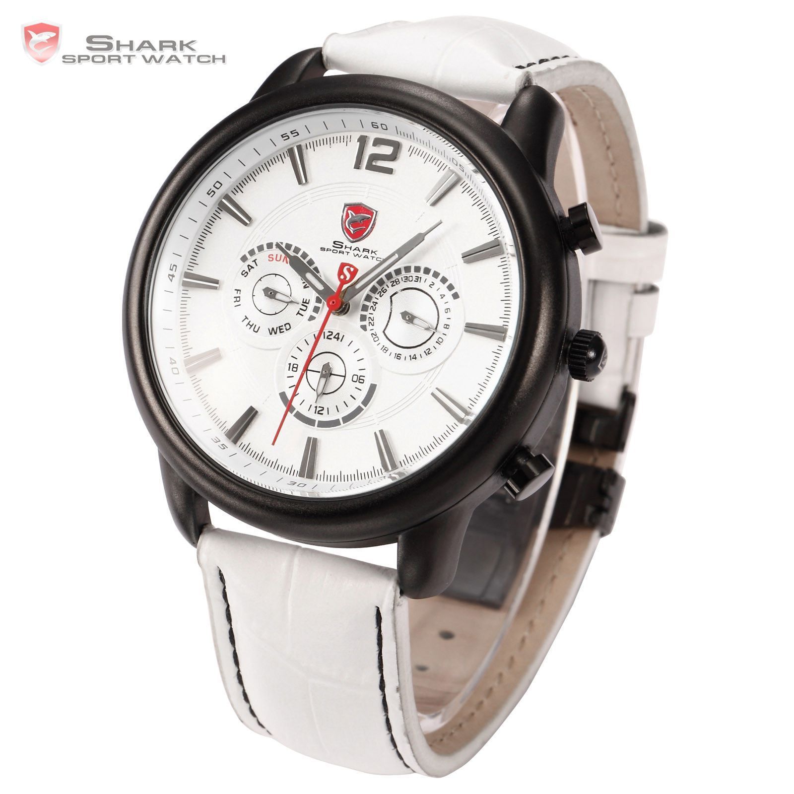Hodinky SHARK MILITARY GANGES WHITE 