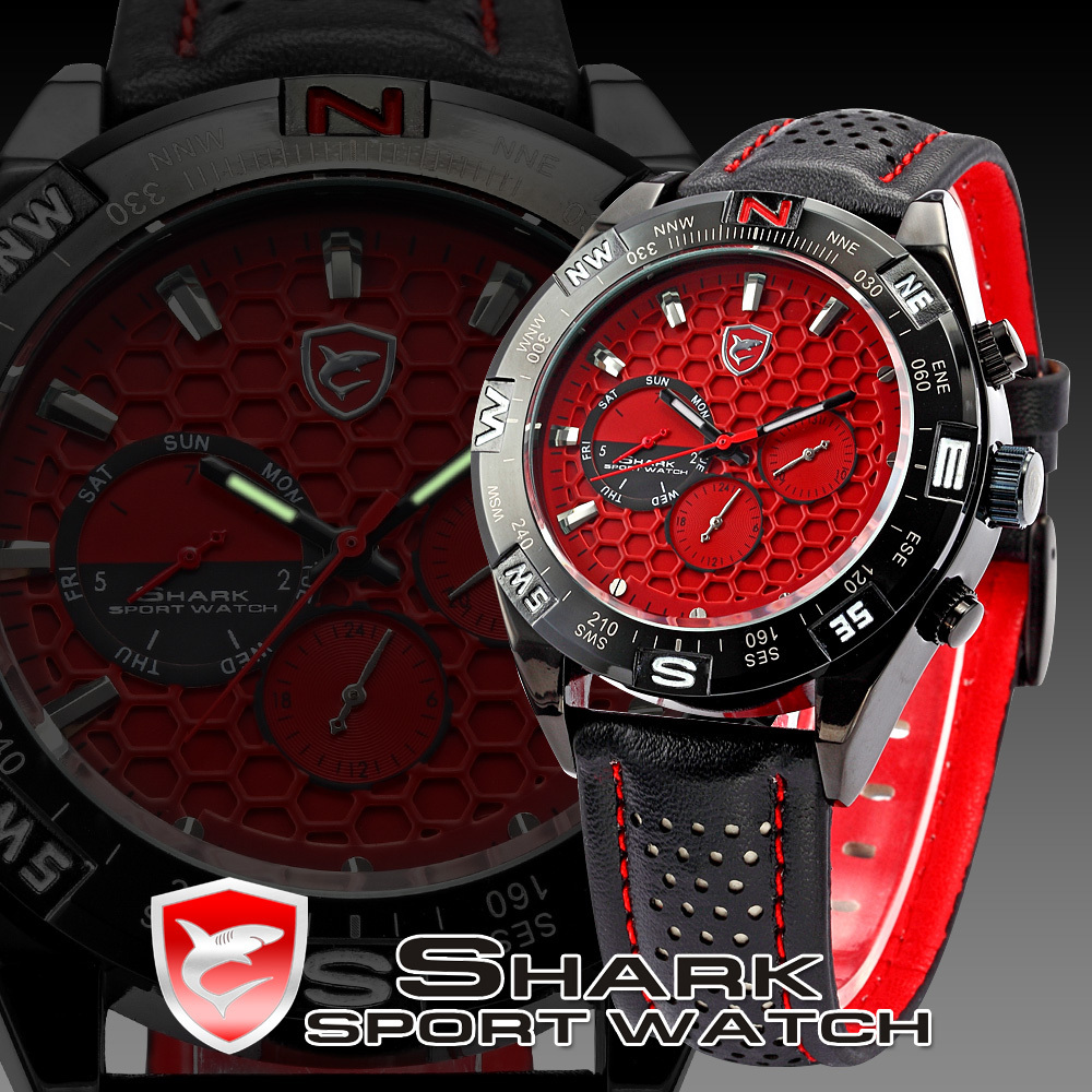 Hodinky SHARK ARMY RED 