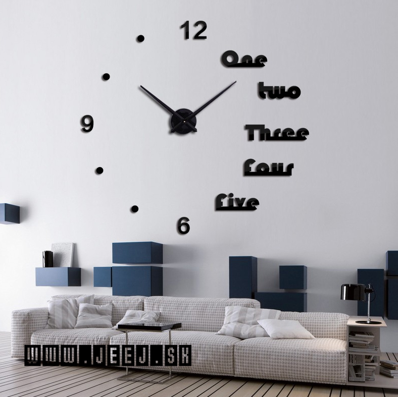 3D Hodiny nalepovacie